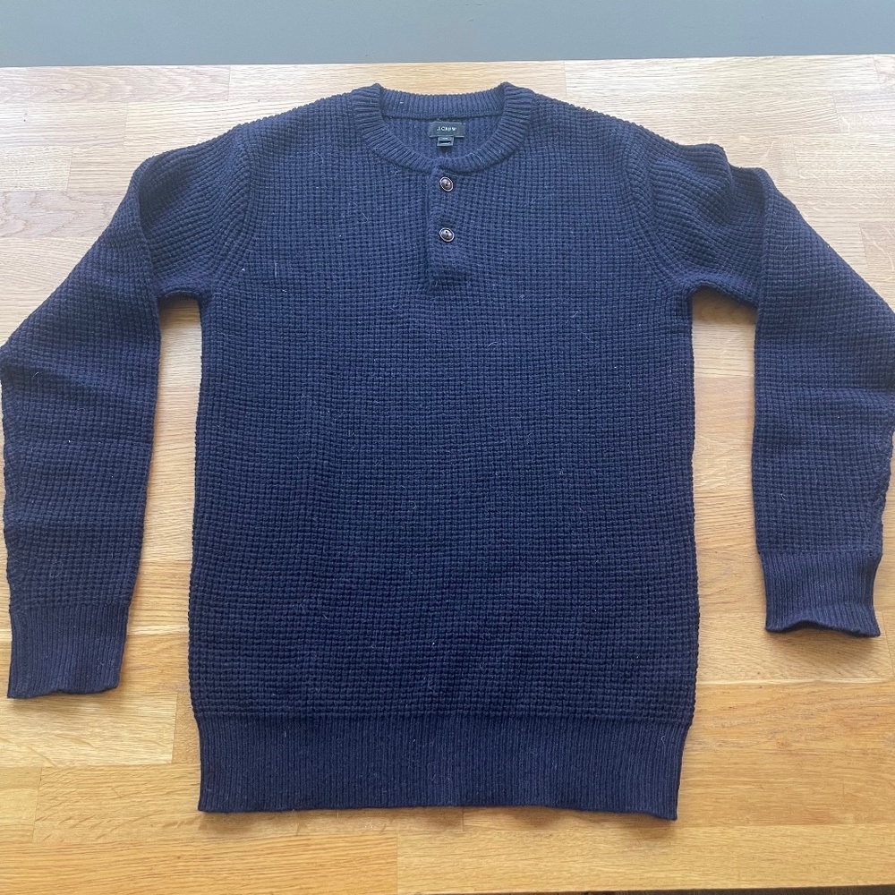 J crew waffle knit Henley